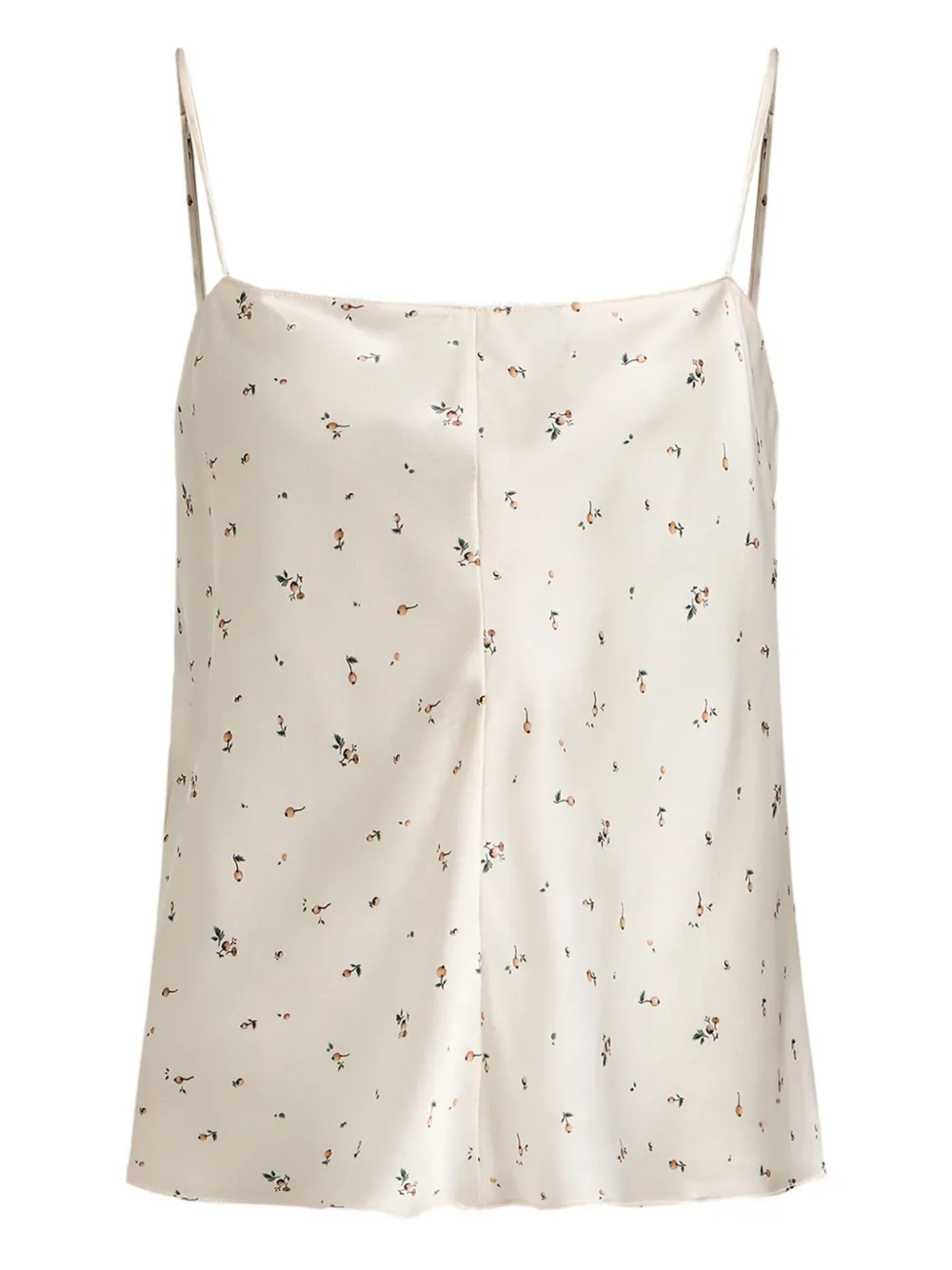12 Storeez Floral-print Silk Top In White