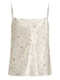 12 STOREEZ floral-print silk top - White
