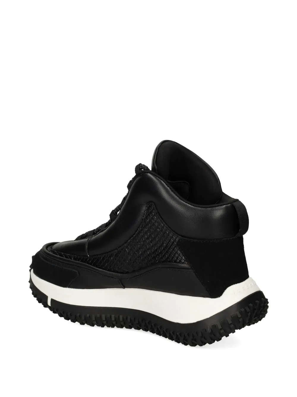 4ccccees Snakeskin-panel Leather Sneakers In Black