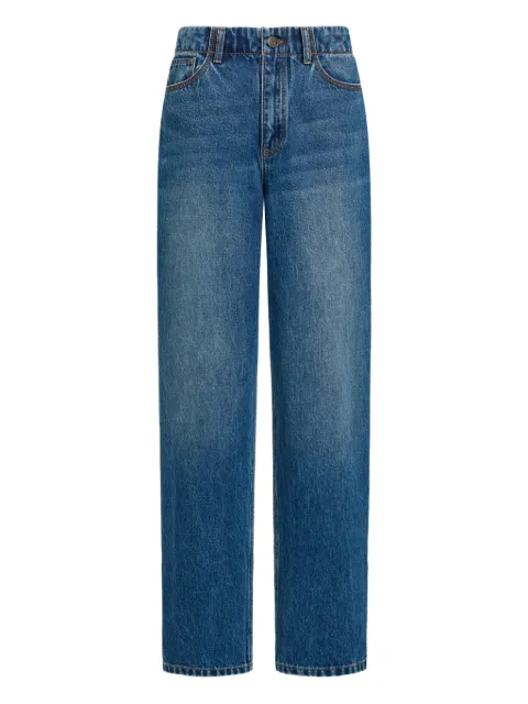 12 STOREEZ 312 leather-patch jeans