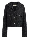 12 STOREEZ tweed blazer - Black