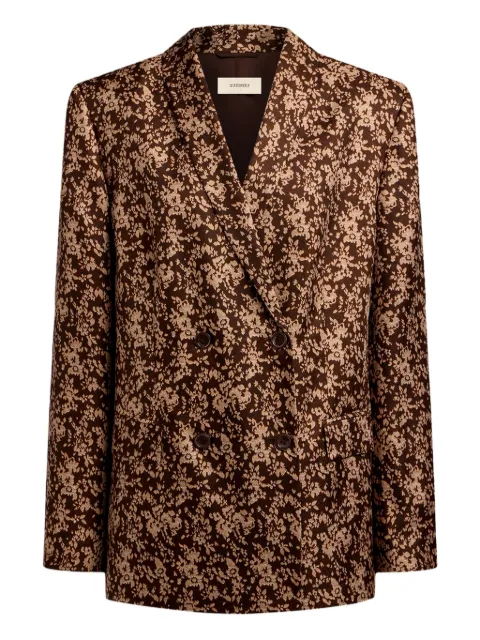 12 STOREEZ floral-print double-breasted blazer