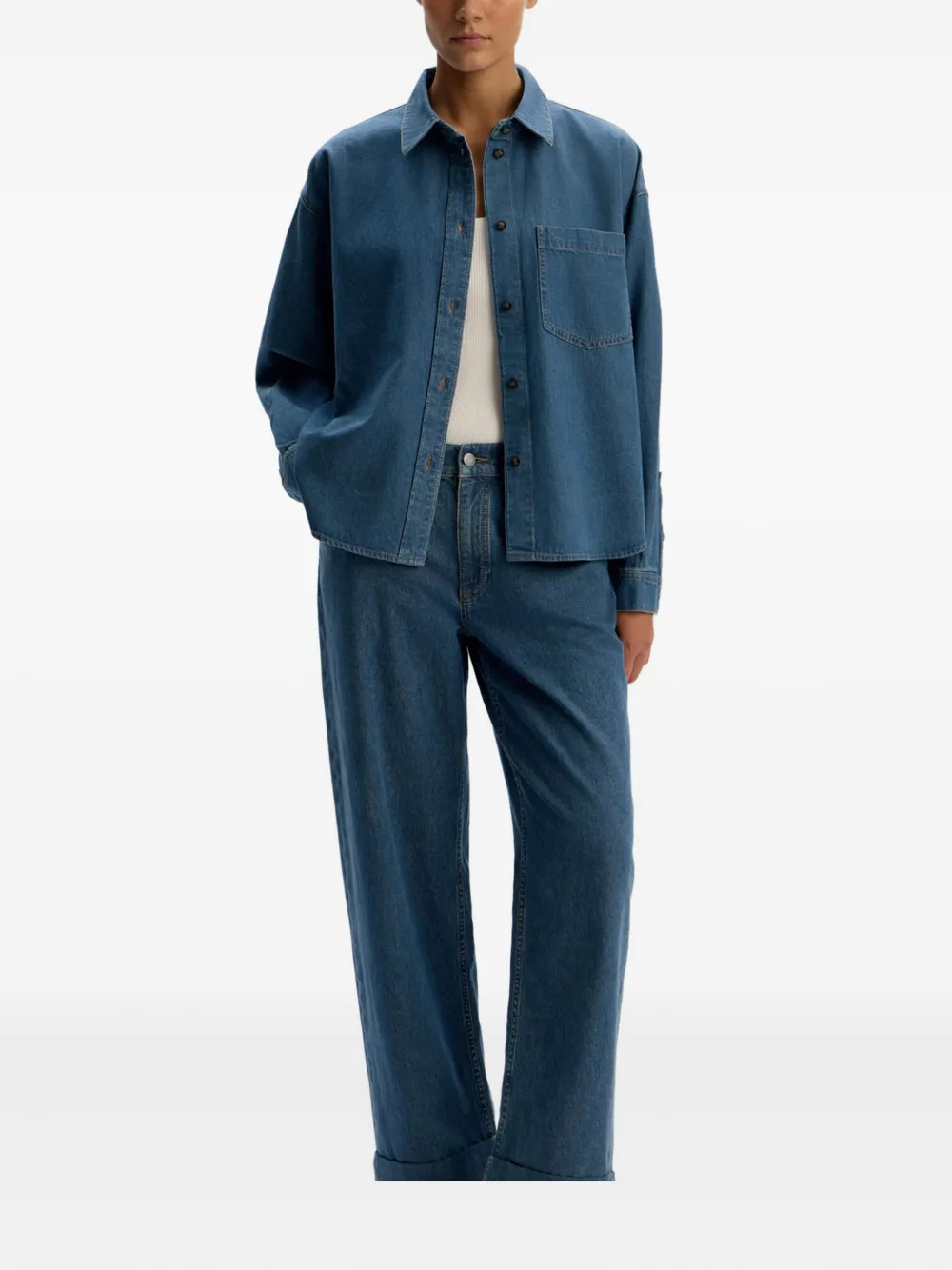 12 STOREEZ 531 jeans met elastische tailleband - Blauw