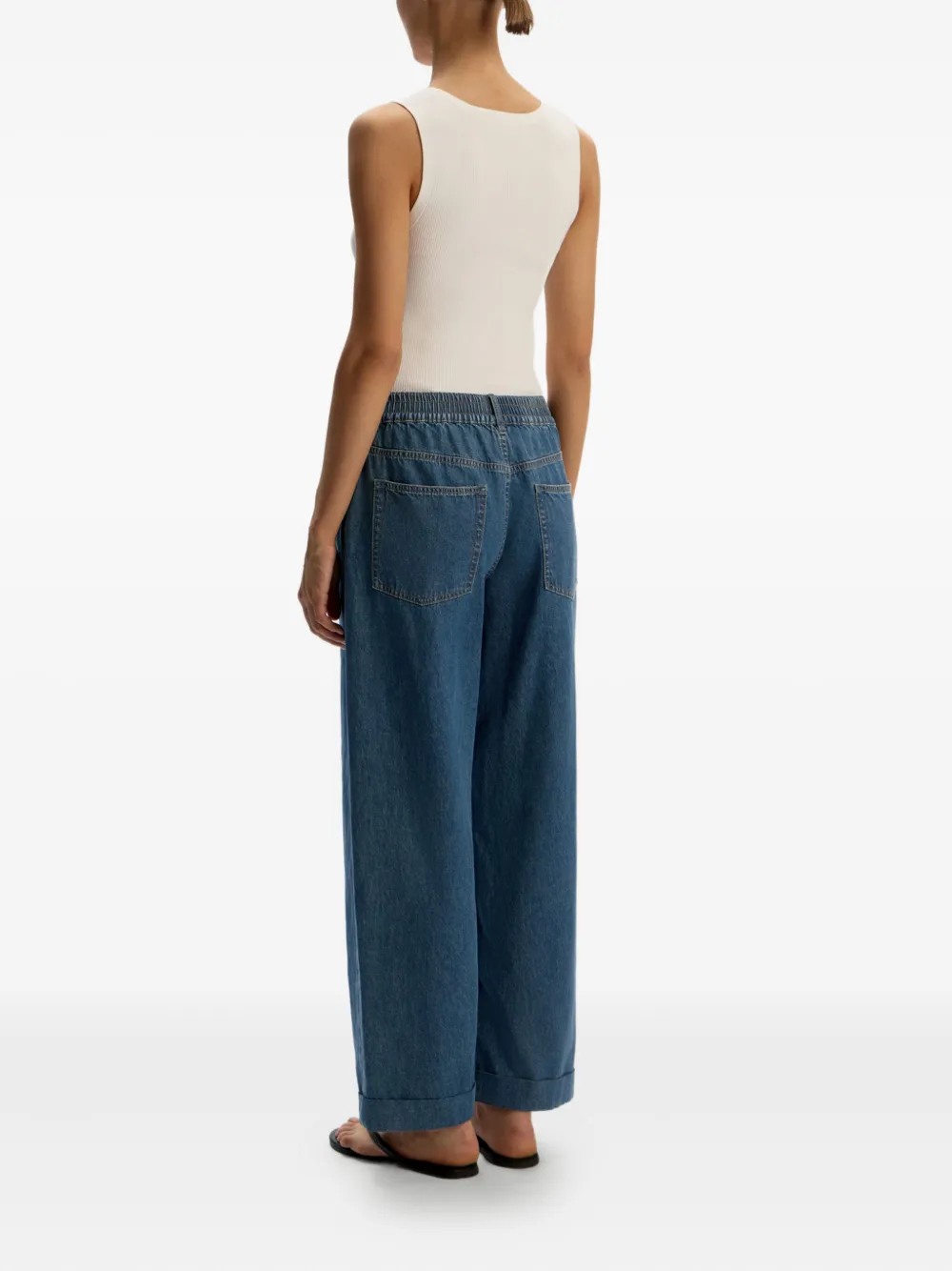 12 STOREEZ 531 jeans met elastische tailleband Blauw