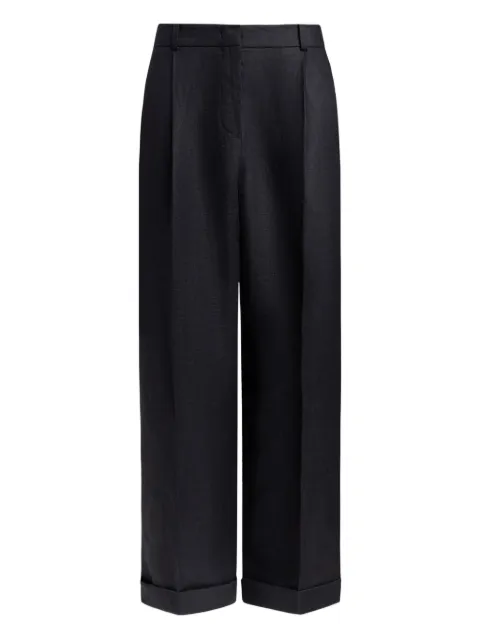 12 STOREEZ pleated cuffed trousers