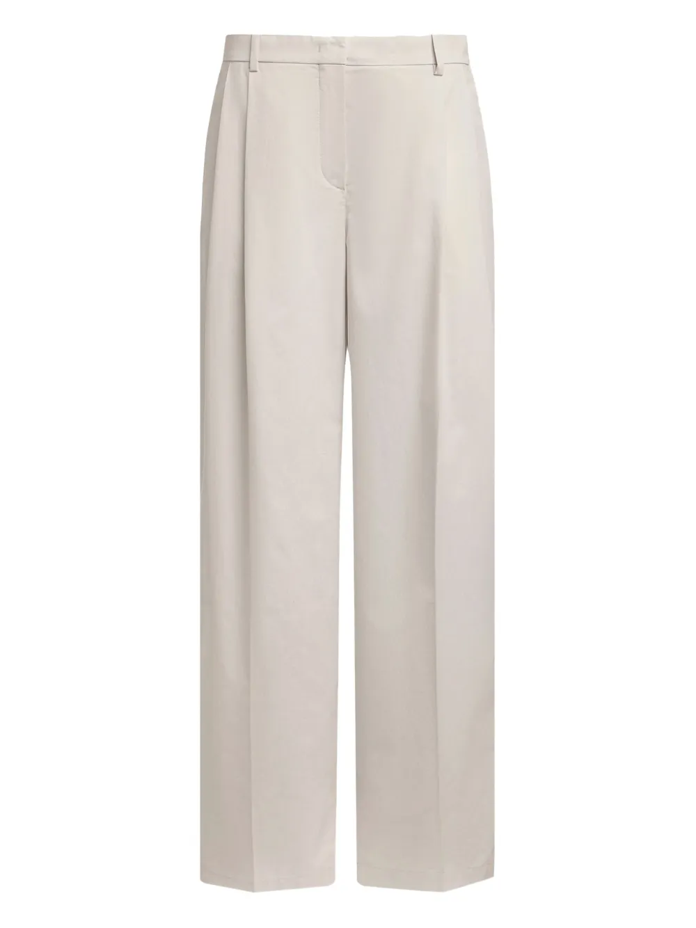 12 Storeez Pleated Wide-leg Trousers In Gray