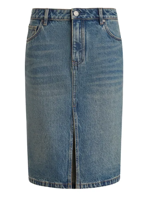 12 STOREEZ front-split denim skirt