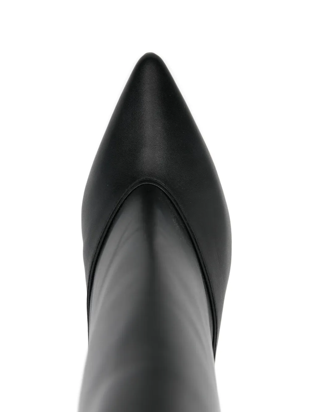 Jacquemus 45mm Pointed-toe Kitten-heel Boots In Black