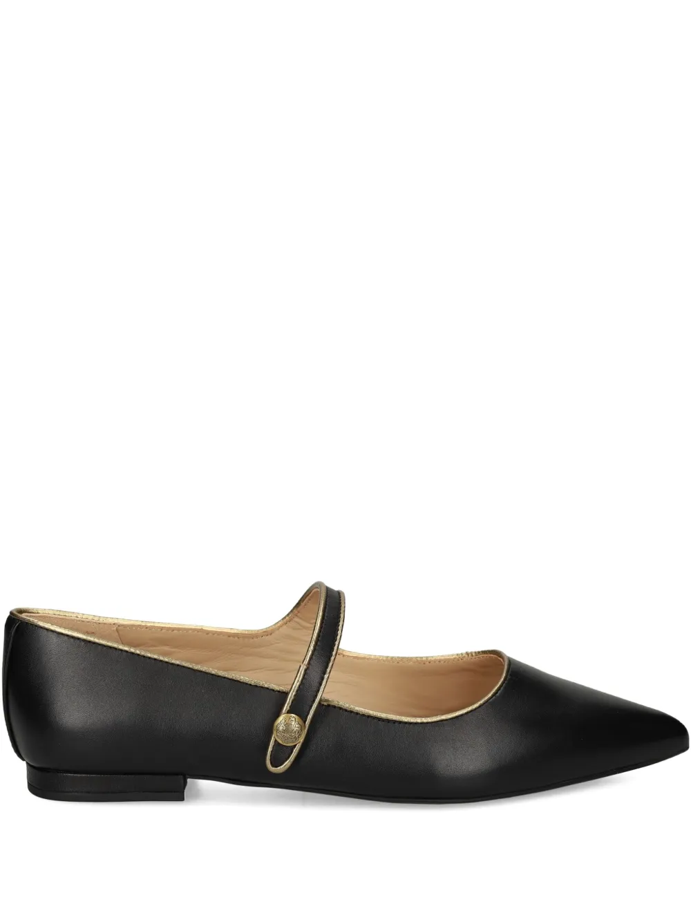 Lauren Ralph Lauren pointed-toe Mary Jane flats Black