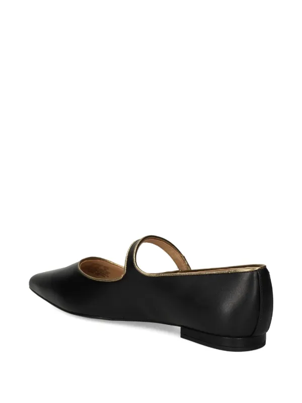 Lauren Ralph Lauren pointed-toe Mary Jane Flats Black FARFETCH IN