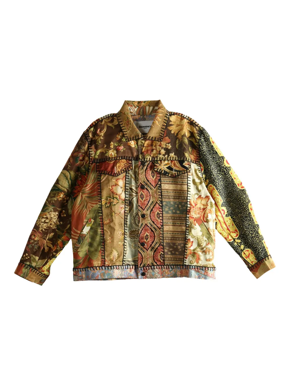 Emergency Room patchwork floral-print jacket | Brown | Image 1
