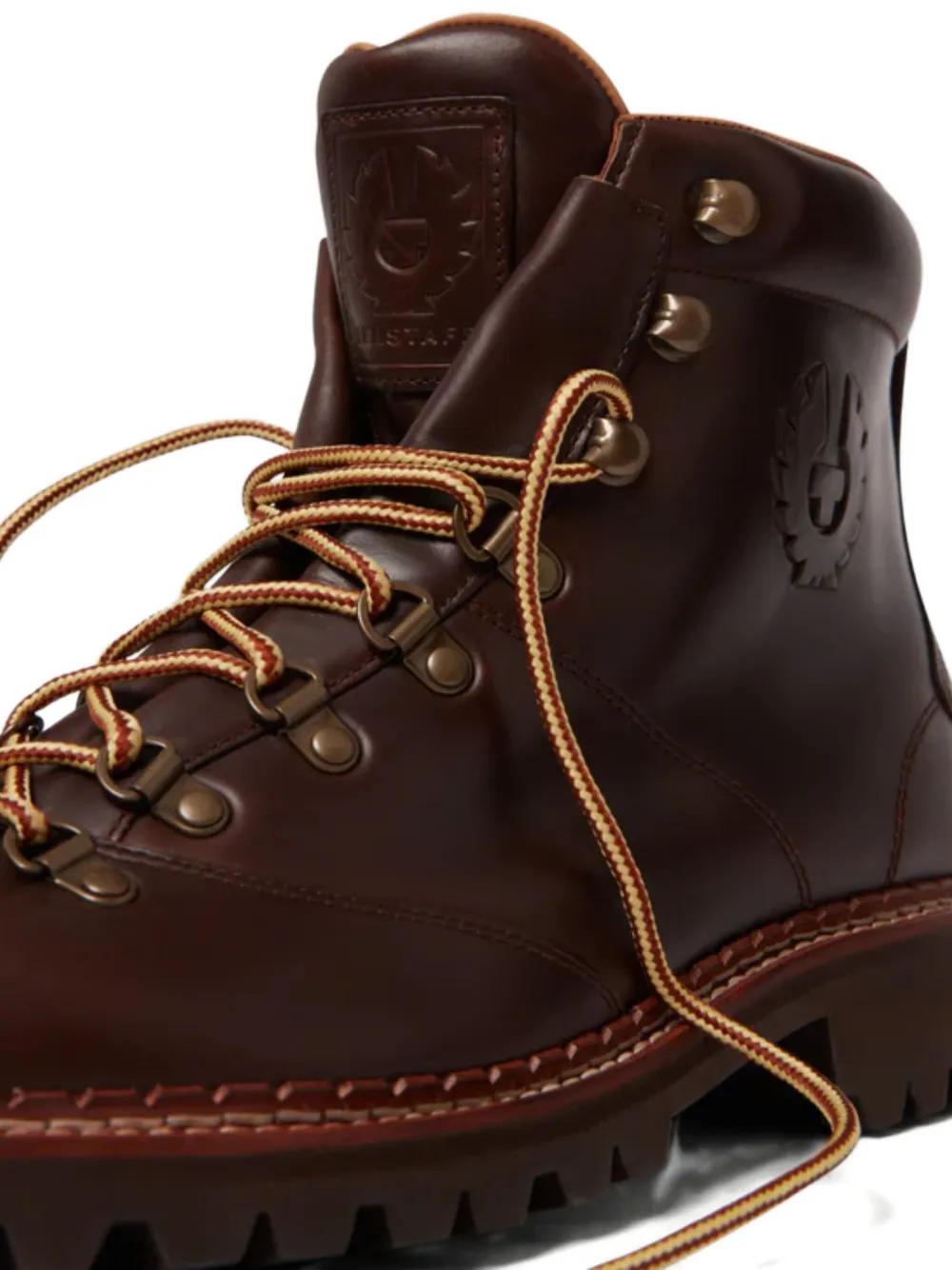 Belstaff Butler leren veterlaarzen Bruin