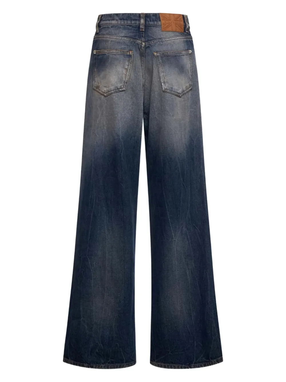 John Richmond Jeans met gescheurd detail Blauw