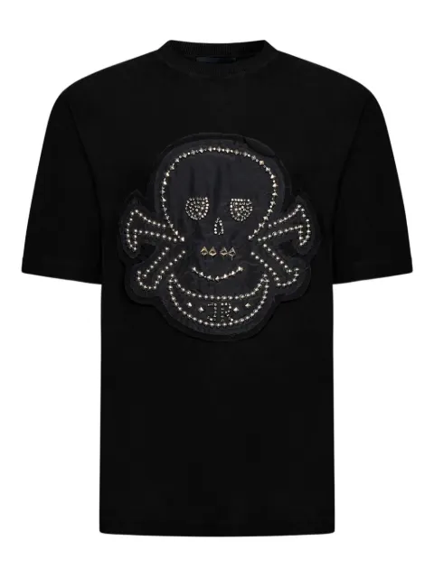 John Richmond Maxi Decoro Skull skull-embellished T-shirt