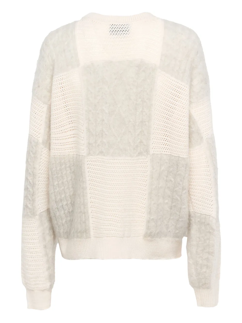 John Richmond Suéter de tricô com patchwork | Suéter