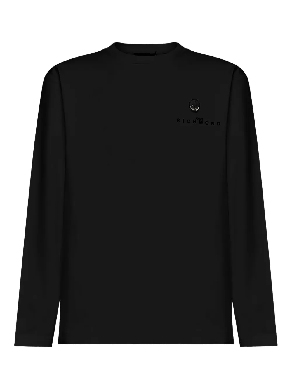John Richmond Klassisches Langarmshirt - Schwarz