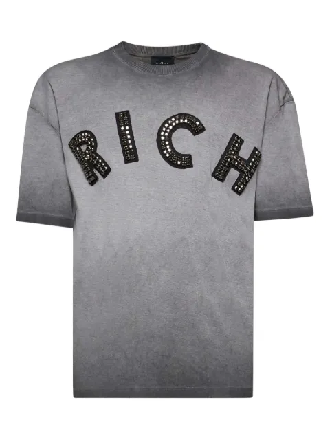 John Richmond embellished-logo T-shirt