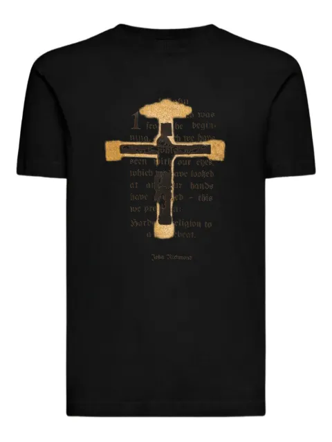John Richmond cross-graphic T-shirt