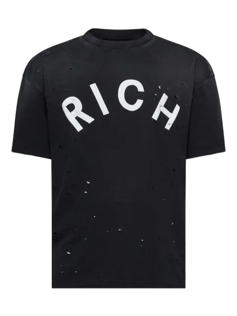 John Richmond printed-logo distressed T-shirt