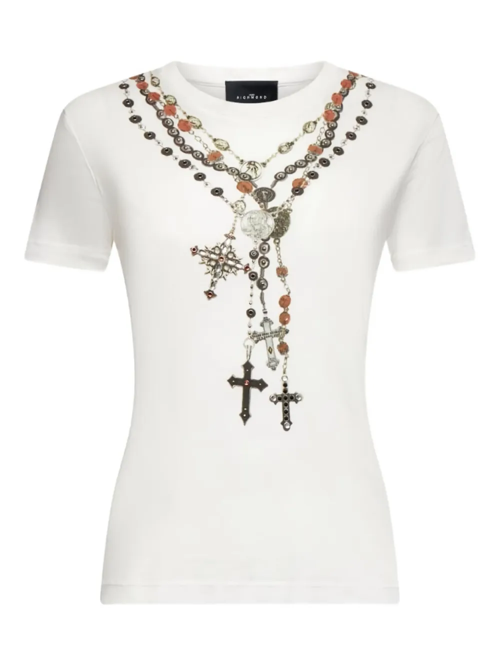 John Richmond T-shirt con stampa - Bianco