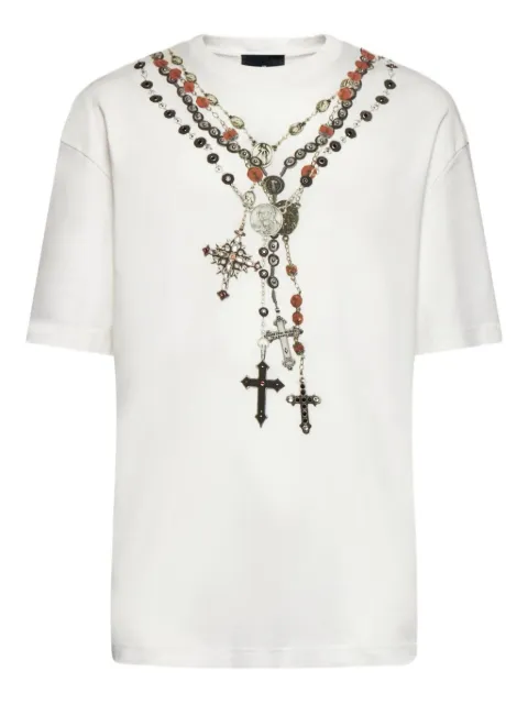 John Richmond T-Shirt mit Kreuz-Print