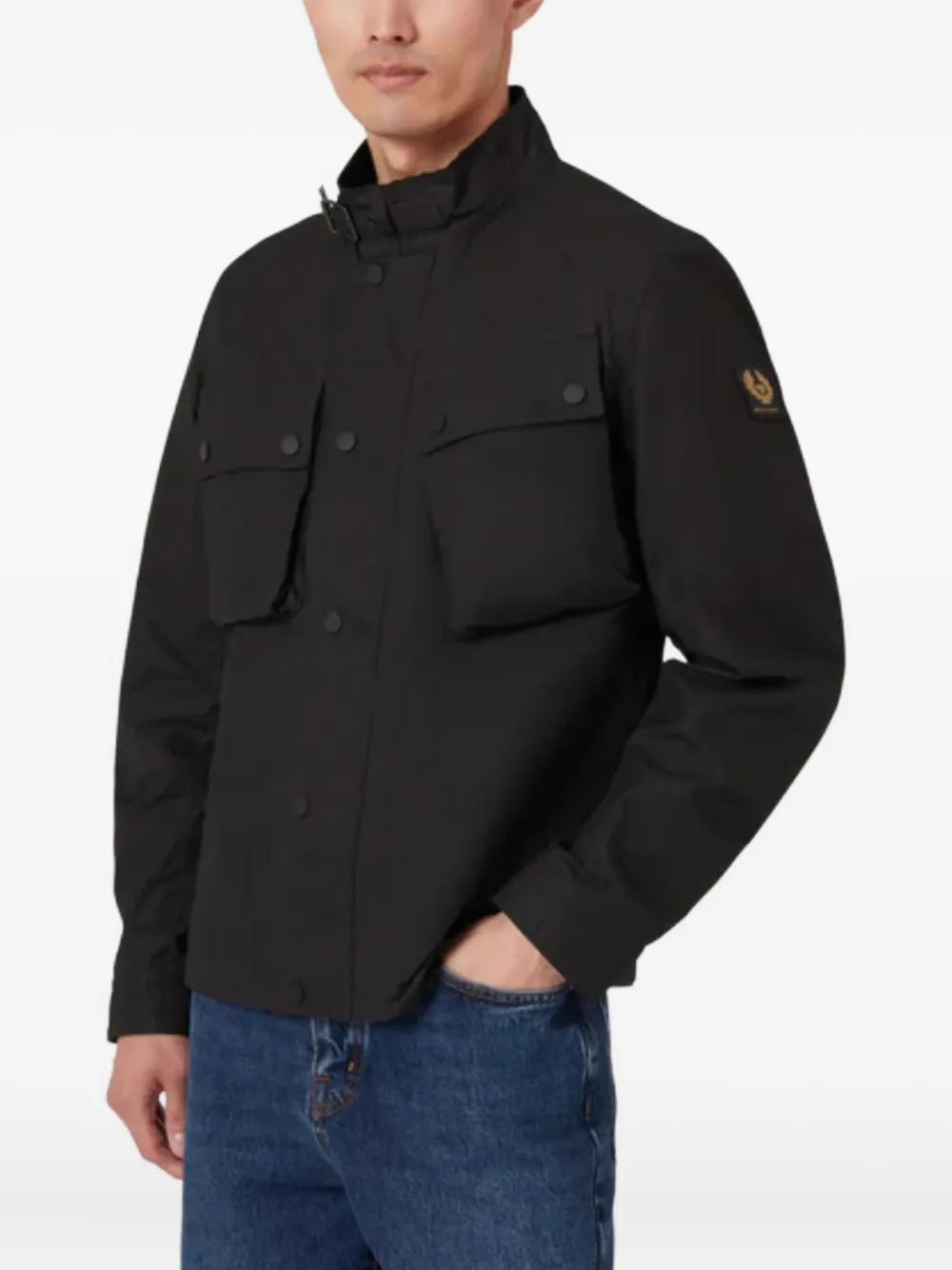 Belstaff Button-fastening Flap-pocket Jacket In Brown