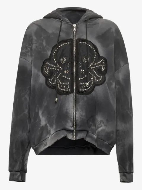 John Richmond tie-dye embellished hoodie