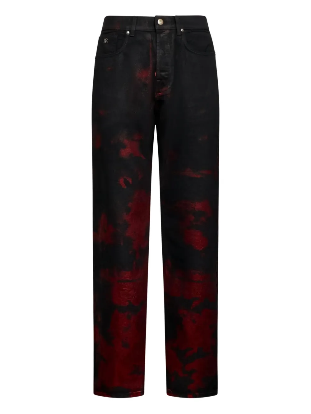 John Richmond Shaded Jeans mit Spray-Effekt - Schwarz