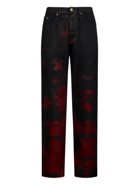 John Richmond shaded spray effect jeans
