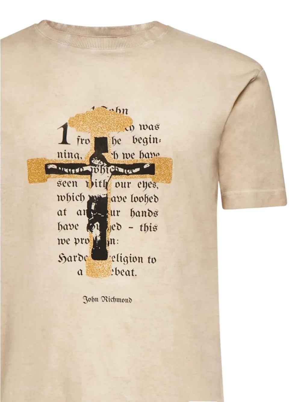  John Richmond Graphic-print T-shirt - Neutrals 