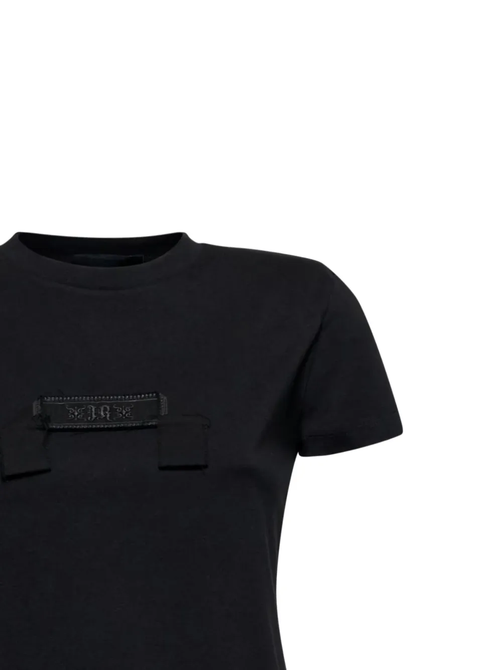 John Richmond T-shirt met logodetail Zwart