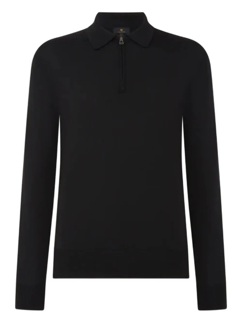 Belstaff Kyle half-zip long-sleeve polo shirt | Black | Image 1