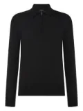 Belstaff Kyle half-zip long-sleeve polo shirt - Black