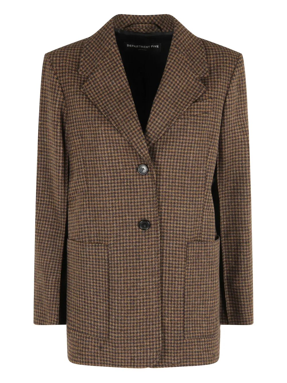 Department 5 elbow-patch houndstooth blazer | Brown | Image 1