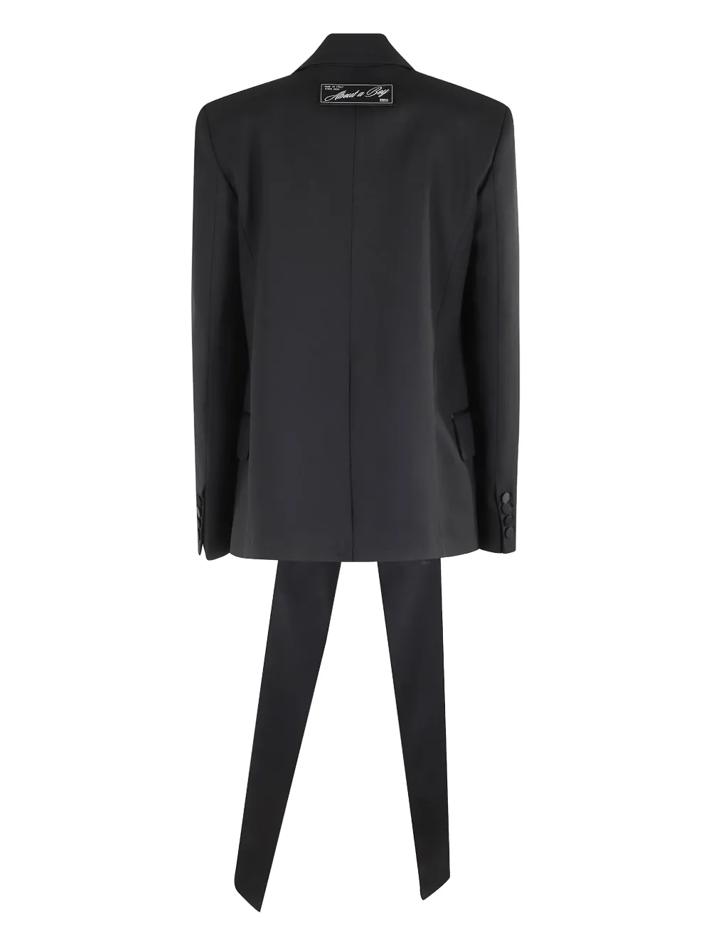 Erika Cavallini Drape-detailed Blazer In Black