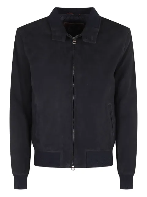 Stewart zip suede jacket