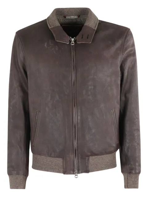 Stewart zip-up leather jacket