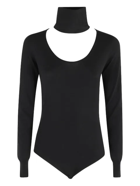 Erika Cavallini  DIVA cut-out roll-neck bodysuit
