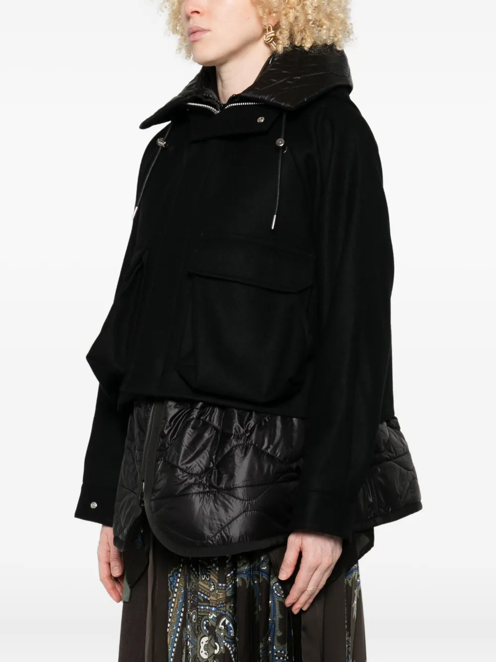 sacai Jack met capuchon Zwart