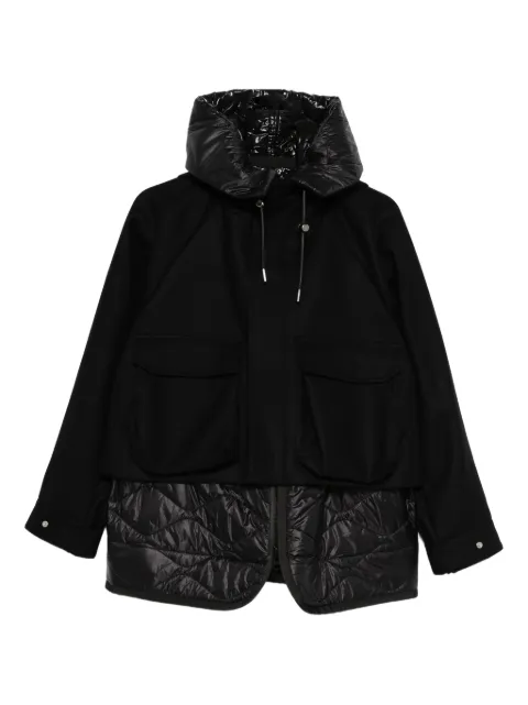 sacai veste matelassée à capuche