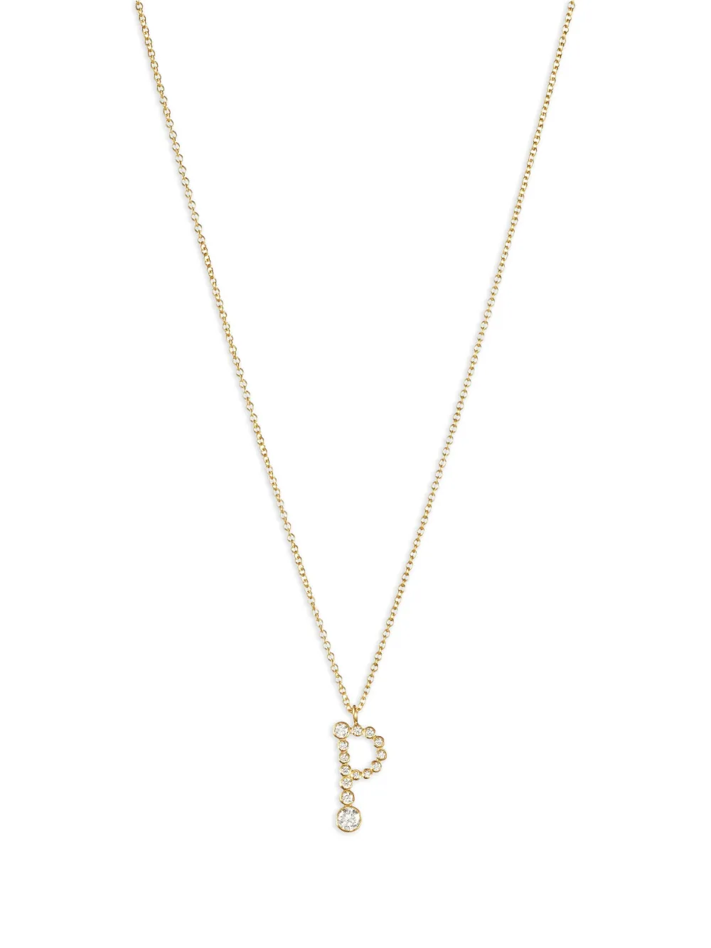 Sophie Bille Brahe 18K recycled yellow gold Soprano P diamond necklace Sophie Bille Brahe 18K recycled yellow gold Soprano P diamond necklace