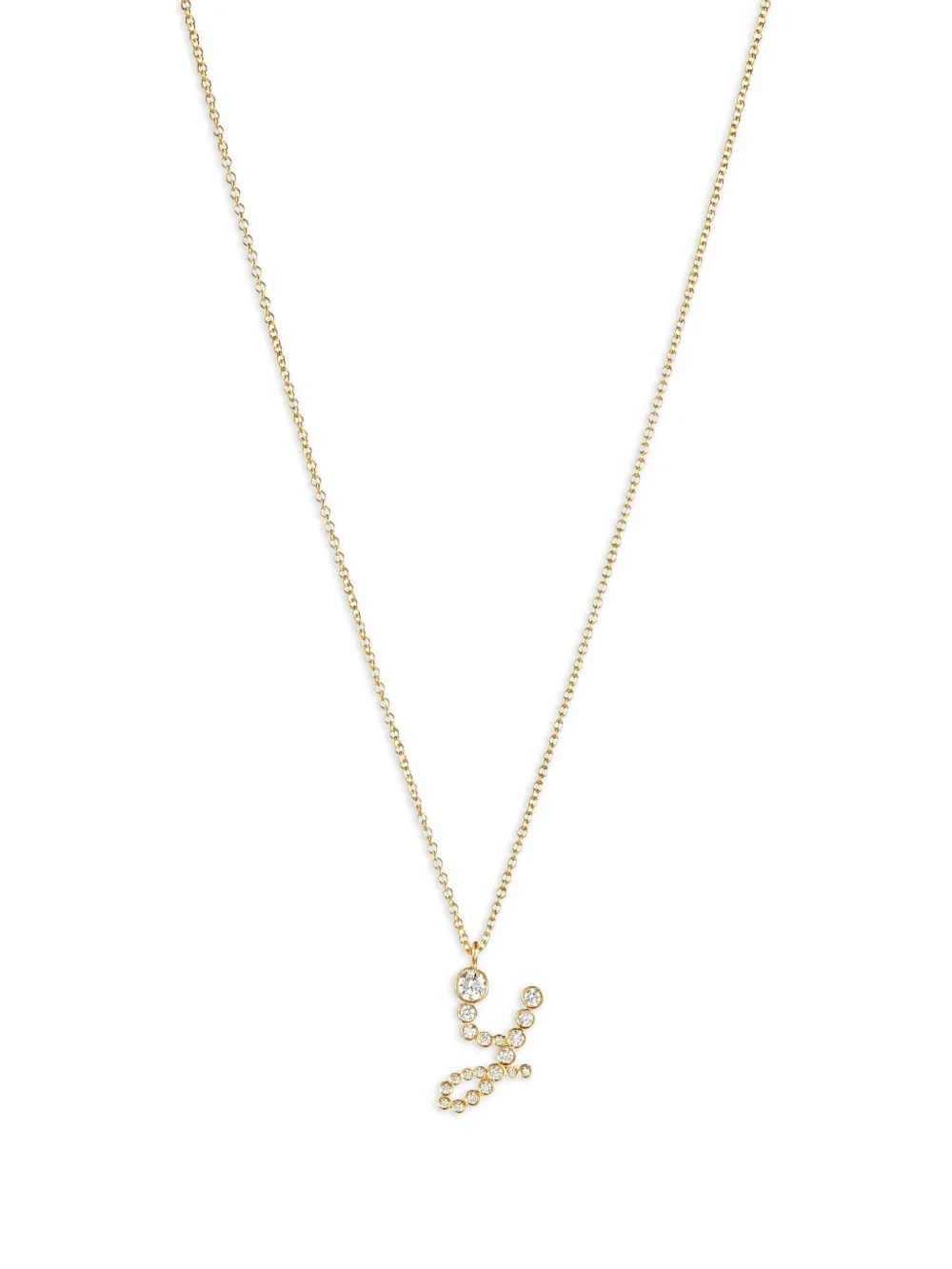 Sophie Bille Brahe 18K recycled yellow gold Soprano Y diamond necklace Sophie Bille Brahe 18K recycled yellow gold Soprano Y diamond necklace