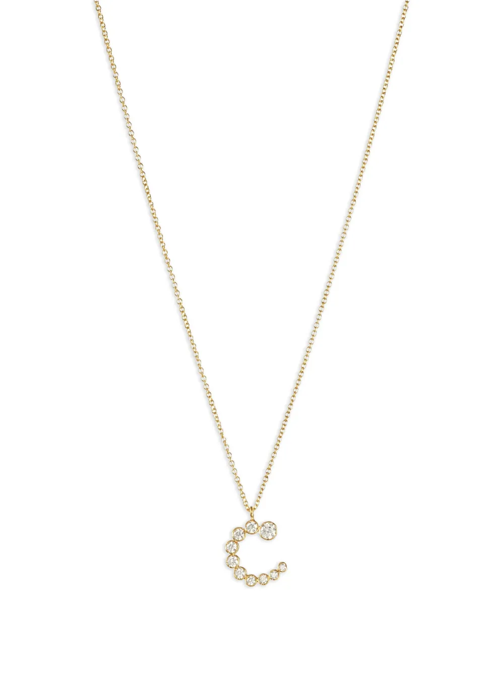 Sophie Bille Brahe 18K recycled yellow gold Soprano C diamond necklace Sophie Bille Brahe 18K recycled yellow gold Soprano C diamond necklace
