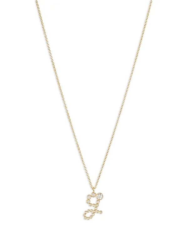 Sophie Bille Brahe 18K Recycled Yellow Gold Soprano G Diamond Necklace