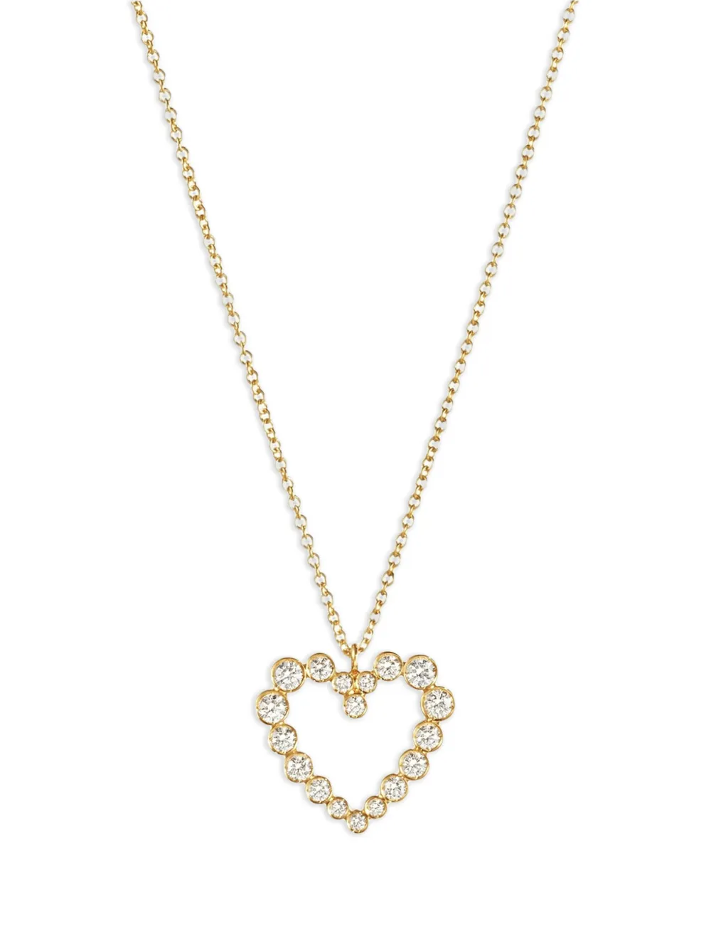 Sophie Bille Brahe 18k Recycled Yellow Gold Soprano Coeur Diamond Necklace In Gold