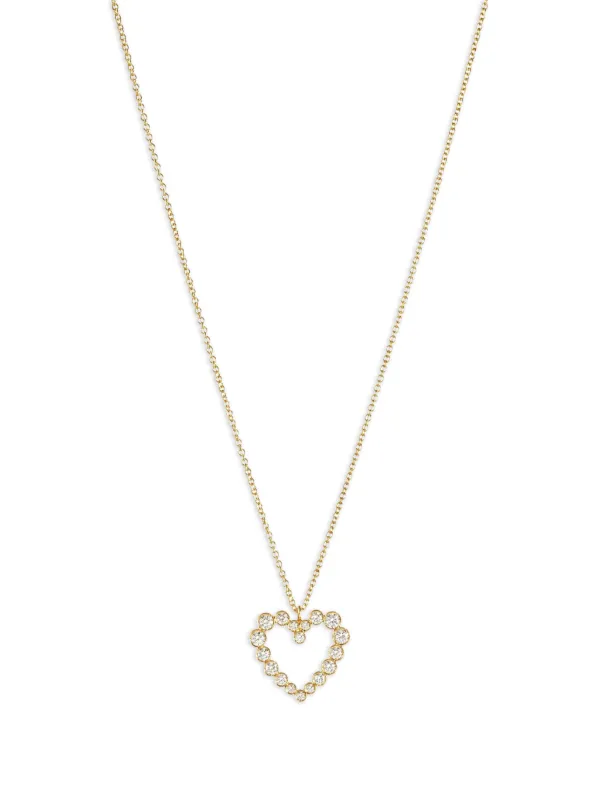 Sophie Bille Brahe 18K Recycled Yellow Gold Soprano Coeur Diamond Necklace