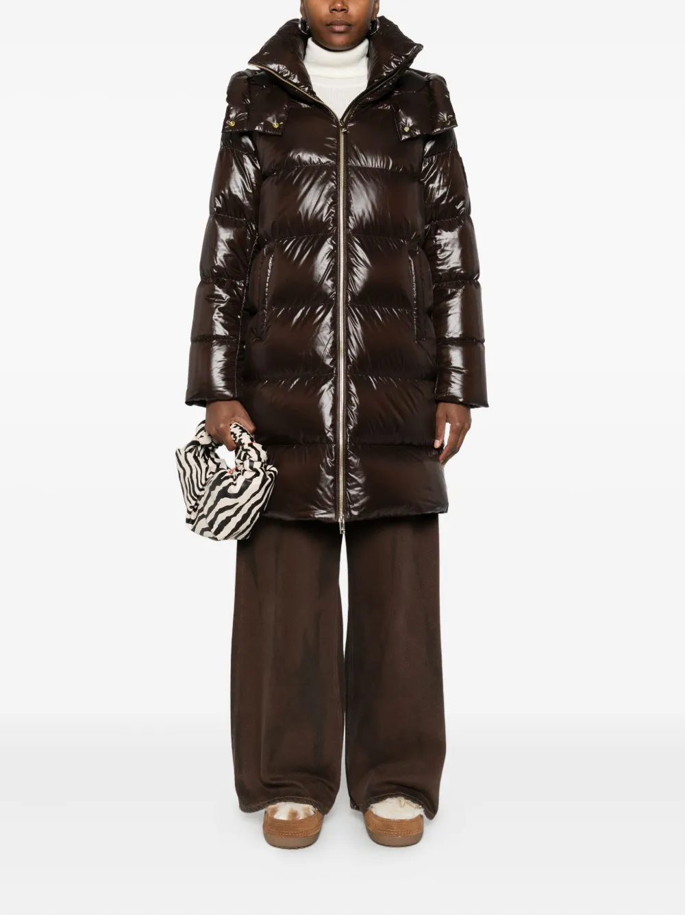 Moose Knuckles hooded zip coat | Single Breasted Coats | Image 2