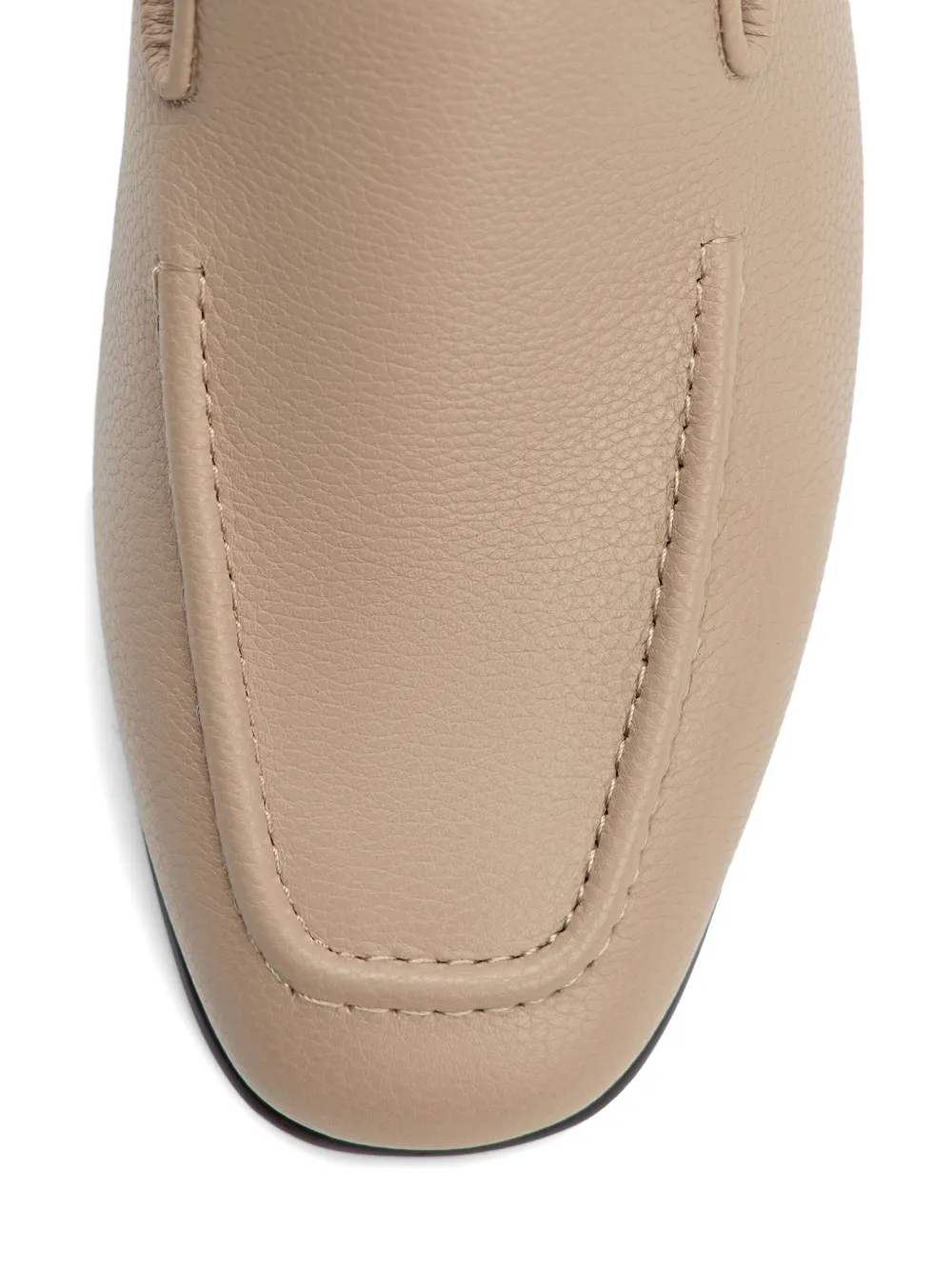 12 Storeez Leather Loafers In Neutral