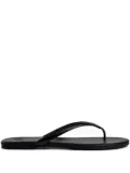 12 STOREEZ leather flip-flops - Black