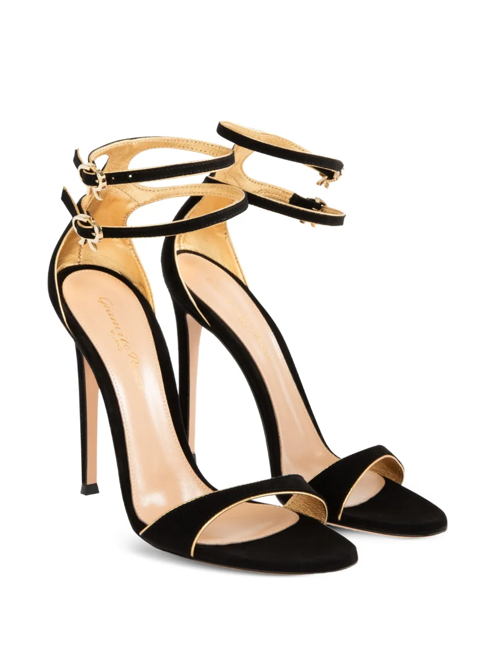 Gianvito Rossi 115 mm Victorine sandalen met hak Zwart